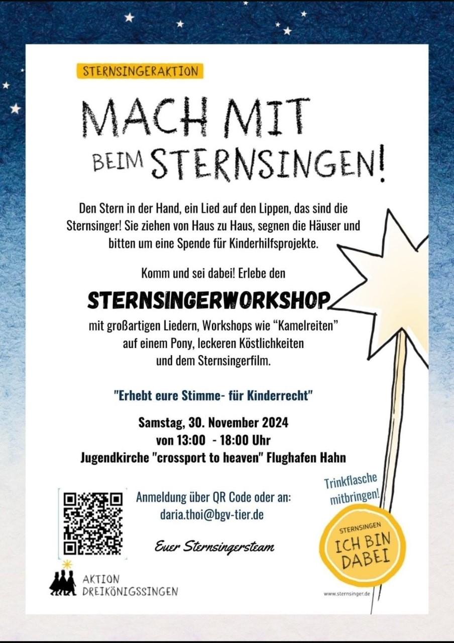 Sternsingerworkshop Plakat